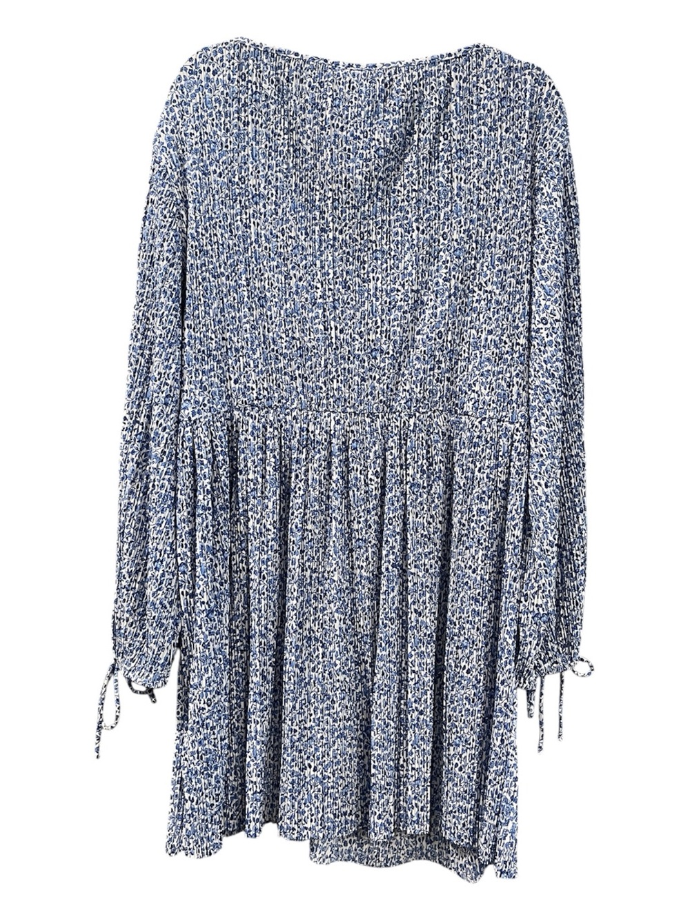 H&M Plissé Floral Mini Dress | Size Large NWT - Picture 5 of 5